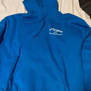 Blue hoodie